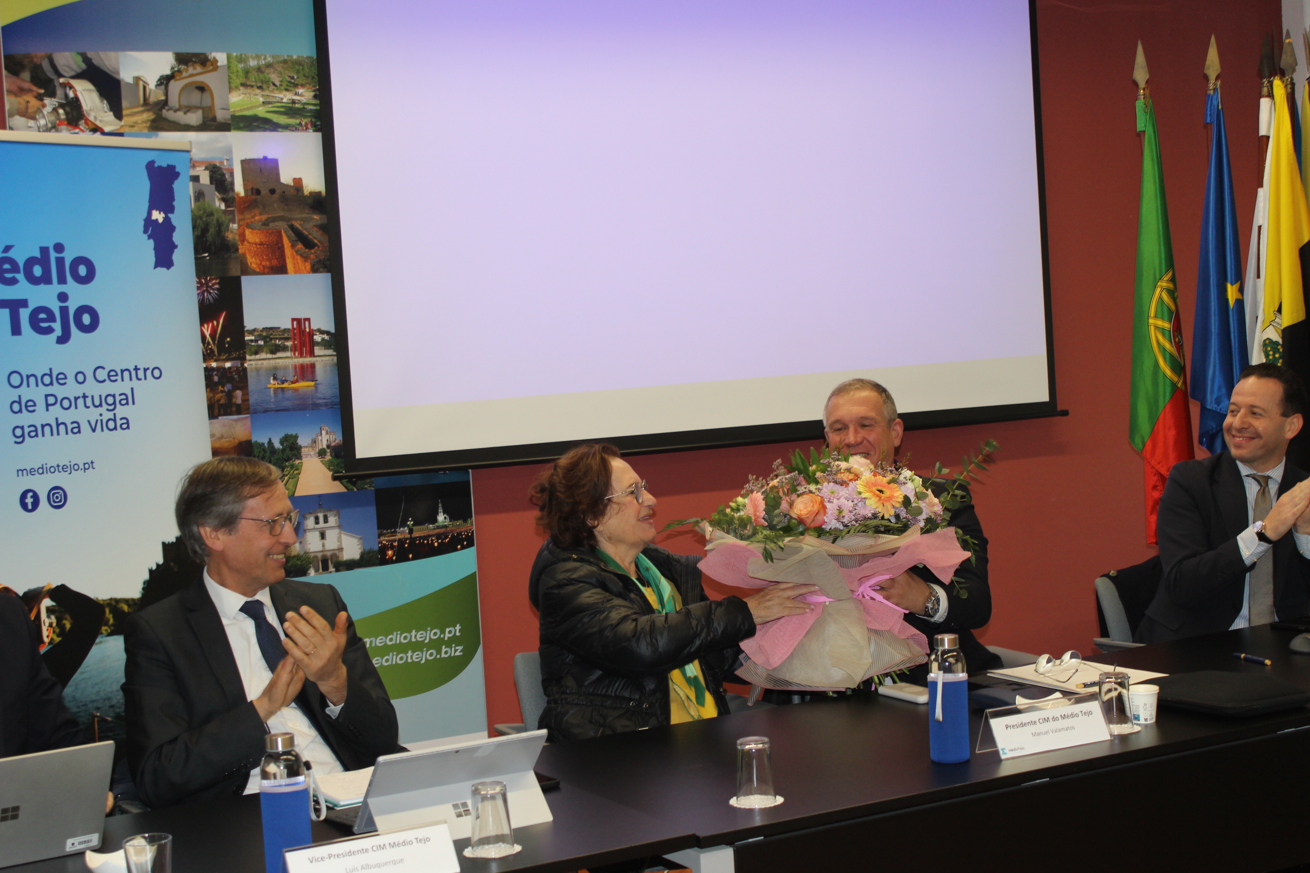 Autarcas do Médio Tejo agradeceram trabalho da Presidente Isabel Damasceno